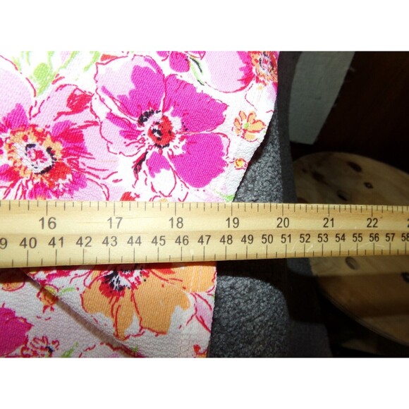 Agnes and Dora pink floral mumu maxi dress size MED cinch waist - Picture 7 of 10